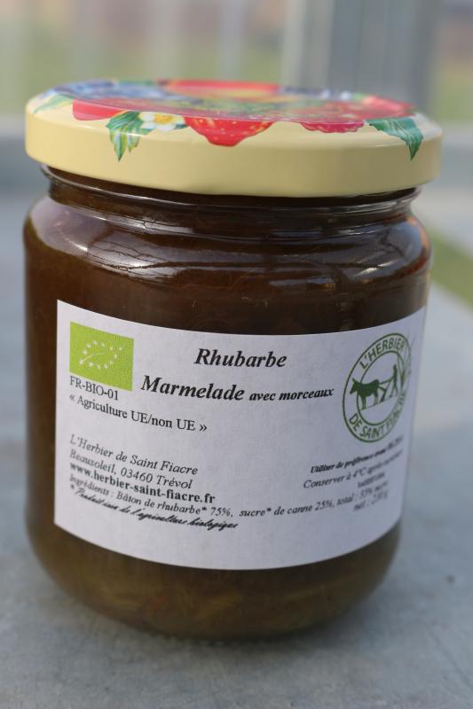 marmelade de rhubarbe (L'Herbier de Saint-Fiacre)