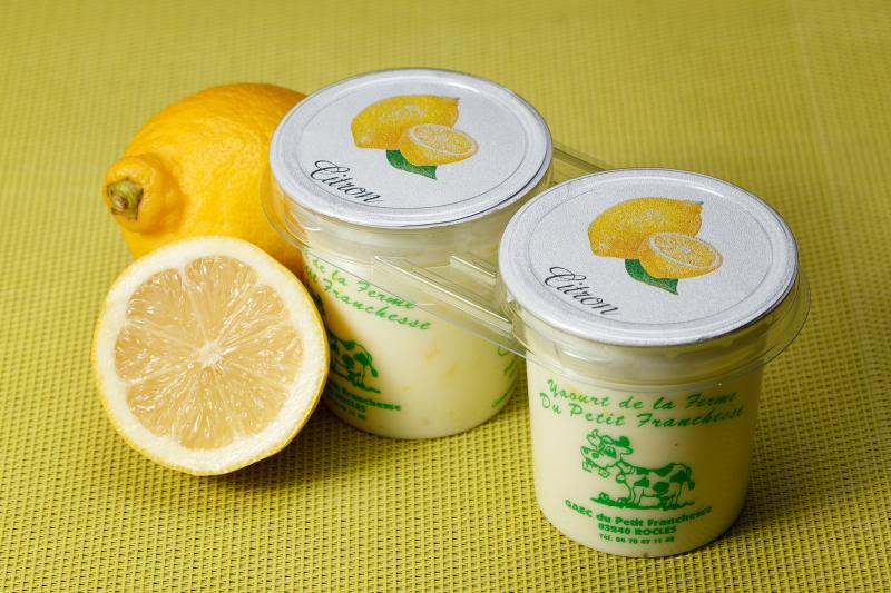 2 yaourts citron - Yaourt aux fruits 