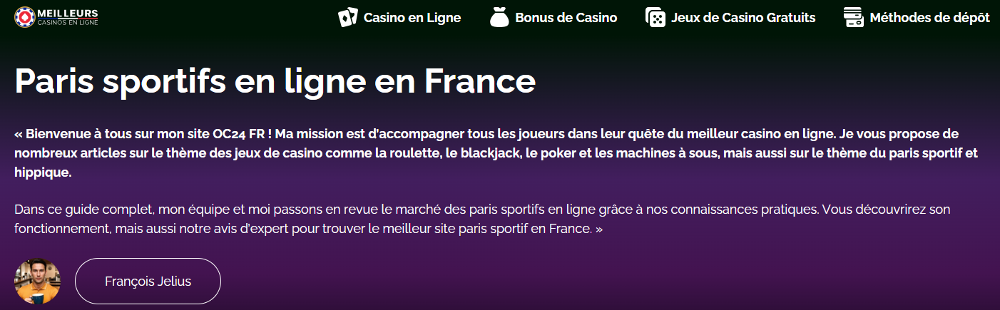 Est-il possible de trouver un bookmaker casino en ligne avec paris sportif en France fr Jeux fm